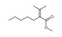 Methyl 3-methyl-2-pentyl-2-butenoate Structure