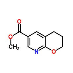 Methyl 3,4-dihydro-2H-pyrano[2,3-b]pyridine-6-carboxylate Structure