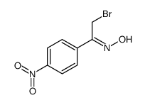 N-[2-bromo-1-(4-nitrophenyl)ethylidene]hydroxylamine Structure