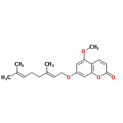 7-香叶草氧基-5-甲氧基香豆素结构式