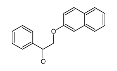 2-(萘-2-基氧基)-1-苯基乙酮结构式