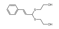 2,2'-((3-phenylprop-2-ene-1,1-diyl)bis(sulfanediyl))diethanol Structure