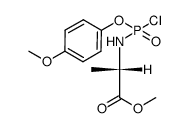 p-methoxyphenyl methoxyalaninyl phosphorochloridate结构式