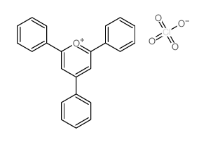 Pyrylium, 2,4,6-triphenyl-, perchlorate Structure
