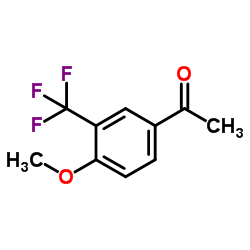 4-甲氧基-3-三氟甲基苯乙酮结构式