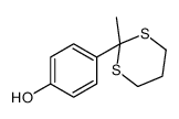 4-(2-methyl-1,3-dithian-2-yl)phenol结构式