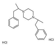 1-[(2S)-1-phenylpropan-2-yl]-4-[(2R)-1-phenylpropan-2-yl]piperazine,dihydrochloride结构式