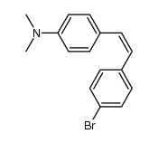 4-[(Z)-2-(4-bromophenyl)ethenyl]-N,N-dimethylbenzenamine Structure