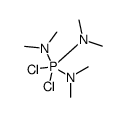 N-[dichloro-bis(dimethylamino)-λ5-phosphanyl]-N-methylmethanamine结构式