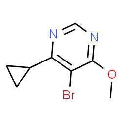 5-溴-4-环丙基-6-甲氧基嘧啶结构式