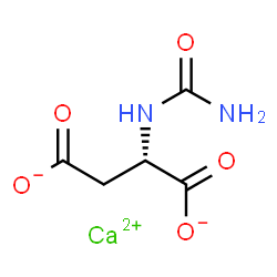 calcium N-(aminocarbonyl)-L-aspartate structure