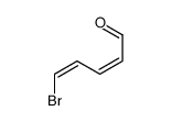 5-bromopenta-2,4-dienal Structure