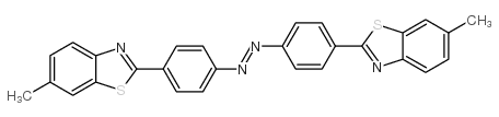 2,2'-(azodi-p-phenylene)bis(6-methylbenzothiazole) Structure
