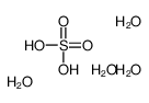 sulfuric acid,tetrahydrate Structure