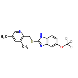 4-Desmethoxy Omeprazole-d3 sulfide Structure