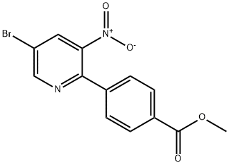 methyl4-(5-bromo-3-nitropyridin-2-yl)benzoate Structure