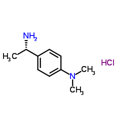 4-[(1S)-1-Aminoethyl]-N,N-dimethylaniline hydrochloride (1:1) Structure