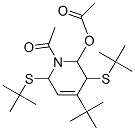 2-Acetoxy-1-acetyl-4-tert-butyl-3,6-di(tert-butylthio)-1,2,3,6-tetrahydropyridine Structure