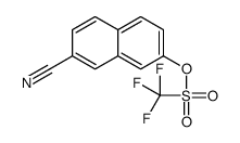 (7-cyanonaphthalen-2-yl) trifluoromethanesulfonate结构式