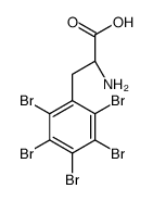 (2S)-2-amino-3-(2,3,4,5,6-pentabromophenyl)propanoic acid结构式