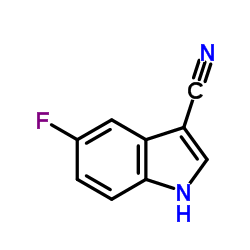 5-Fluoro-1H-indole-3-carbonitrile Structure
