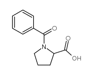 1-苯甲酰基-2-吡咯烷羧酸结构式