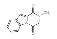 2-methyl-3H-pyrazino[1,2-a]indole-1,4-dione结构式