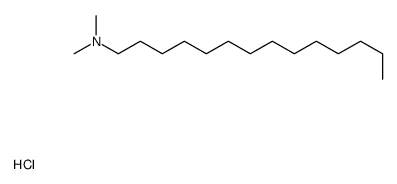 N,N-dimethyltetradecan-1-amine,hydrochloride结构式
