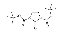 2-氧代咪唑啉-1,3-二羧酸二叔丁酯结构式