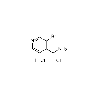 (3-溴吡啶-4-基)甲胺二盐酸盐结构式