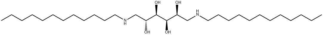(2R,3R,4R,5S)-1,6-双(十二烷基氨基)己烷-2,3,4,5-四醇结构式