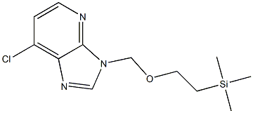 7-chloro-3-((2-(trimethylsilyl)ethoxy)methyl)-3H-imidazo[4,5-b]pyridine结构式