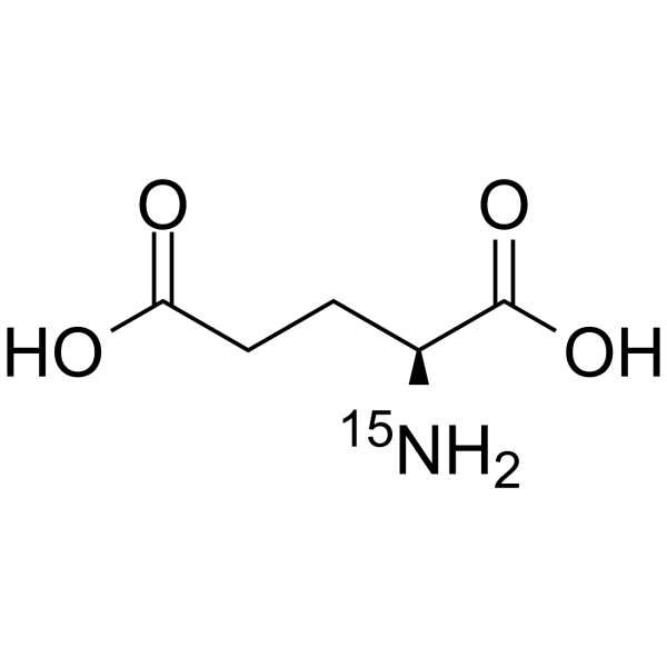 L-Glutamic acid (15N) structure