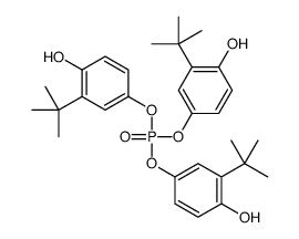 tris(3-tert-butyl-4-hydroxyphenyl) phosphate Structure