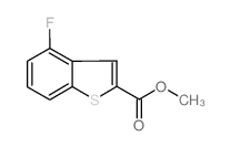 甲基 4-氟-1-苯并噻吩-2-羧酸酯结构式