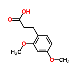 3-(2,4-二甲氧基苯基)丙酸结构式