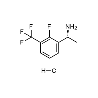 (R)-1-(2-Fluoro-3-(trifluoromethyl)phenyl)ethan-1-aminehydrochloride Structure