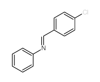 Benzenamine,N-[(4-chlorophenyl)methylene]-结构式