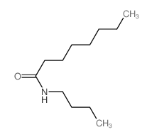 Octanamide, N-butyl- Structure
