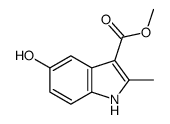 Methyl 5-hydroxy-2-methyl-1H-indole-3-carboxylate结构式