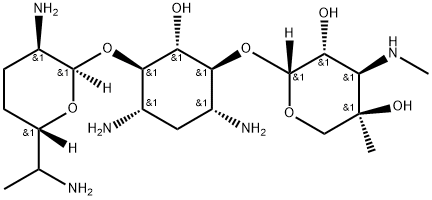 Gentamicin C2 Pentaacetate Salt Structure