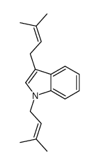 1,3-bis(3-methylbut-2-enyl)indole结构式