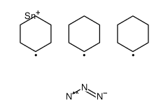 azido(tricyclohexyl)stannane Structure