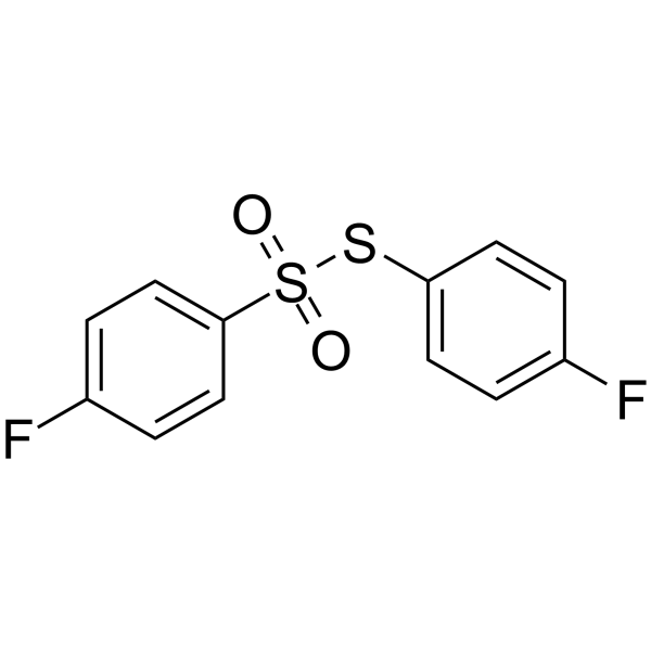 S-(4-fluorophenyl) 4-fluorobenzenesulfonothioate Structure