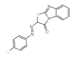 Thiazolo[3,2-a]benzimidazol-3(2H)-one,2-[2-(4-chlorophenyl)diazenyl]-结构式