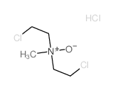 Ethanamine,2-chloro-N-(2-chloroethyl)-N-methyl-, N-oxide, hydrochloride (1:1) Structure