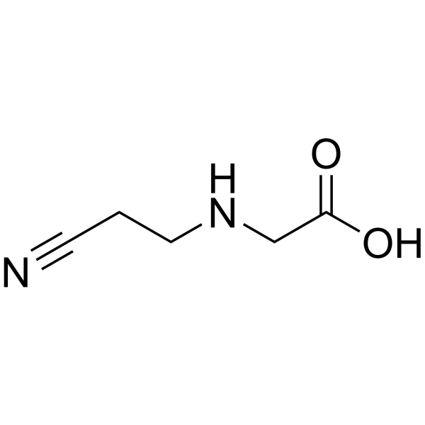 N-(2-氰乙基)氨基乙酸结构式