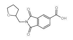 1,3-dioxo-2-(oxolan-2-ylmethyl)isoindole-5-carboxylic acid Structure