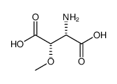 L-Aspartic acid, 3-methoxy-, (3S)- (9CI)结构式