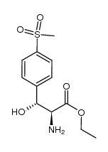 L-threo-p-methylsulfonylphenylserine ethyl ester Structure